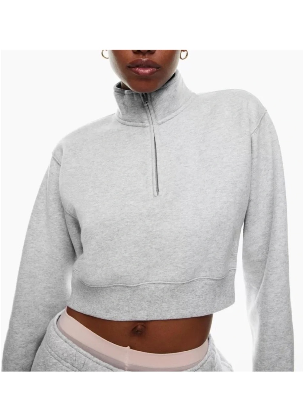 TNA Aritzia 1/4 Zip Up Pink